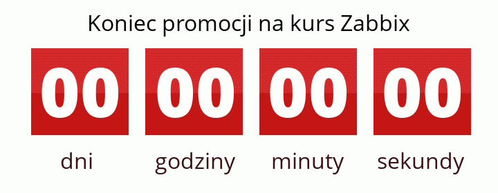 Koniec promocji na kurs Zabbix